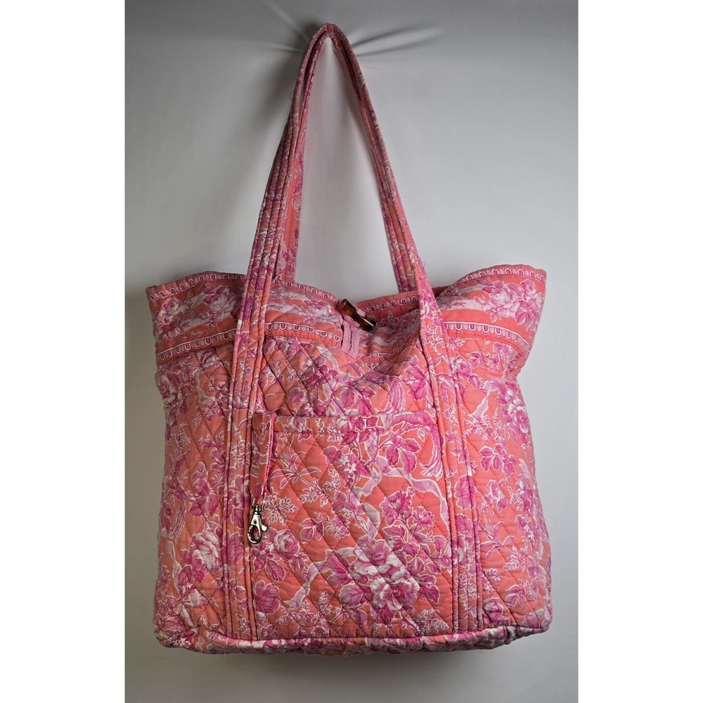 Vera Bradley Hope Toile Large Tote Bag Retired Breast Cancer Awareness‎ USA